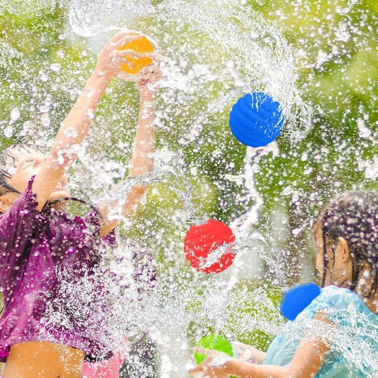 32Pcs Reusable Water Balls Quick Fill Water Balloons Bombs Kids Adult Water Fight Toy-Honeycomb