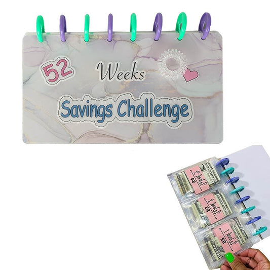 1Pc 52 Week Savings Challenge Binder Budget Planner Savings Challenge Book