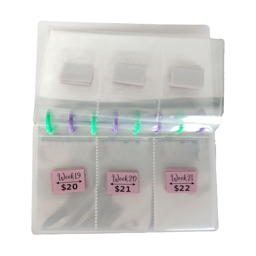 1Pc 52 Week Savings Challenge Binder Budget Planner Savings Challenge Book