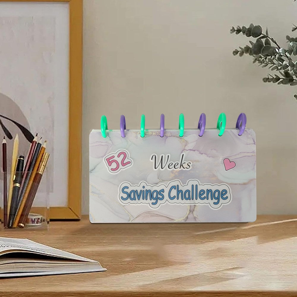 1Pc 52 Week Savings Challenge Binder Budget Planner Savings Challenge Book