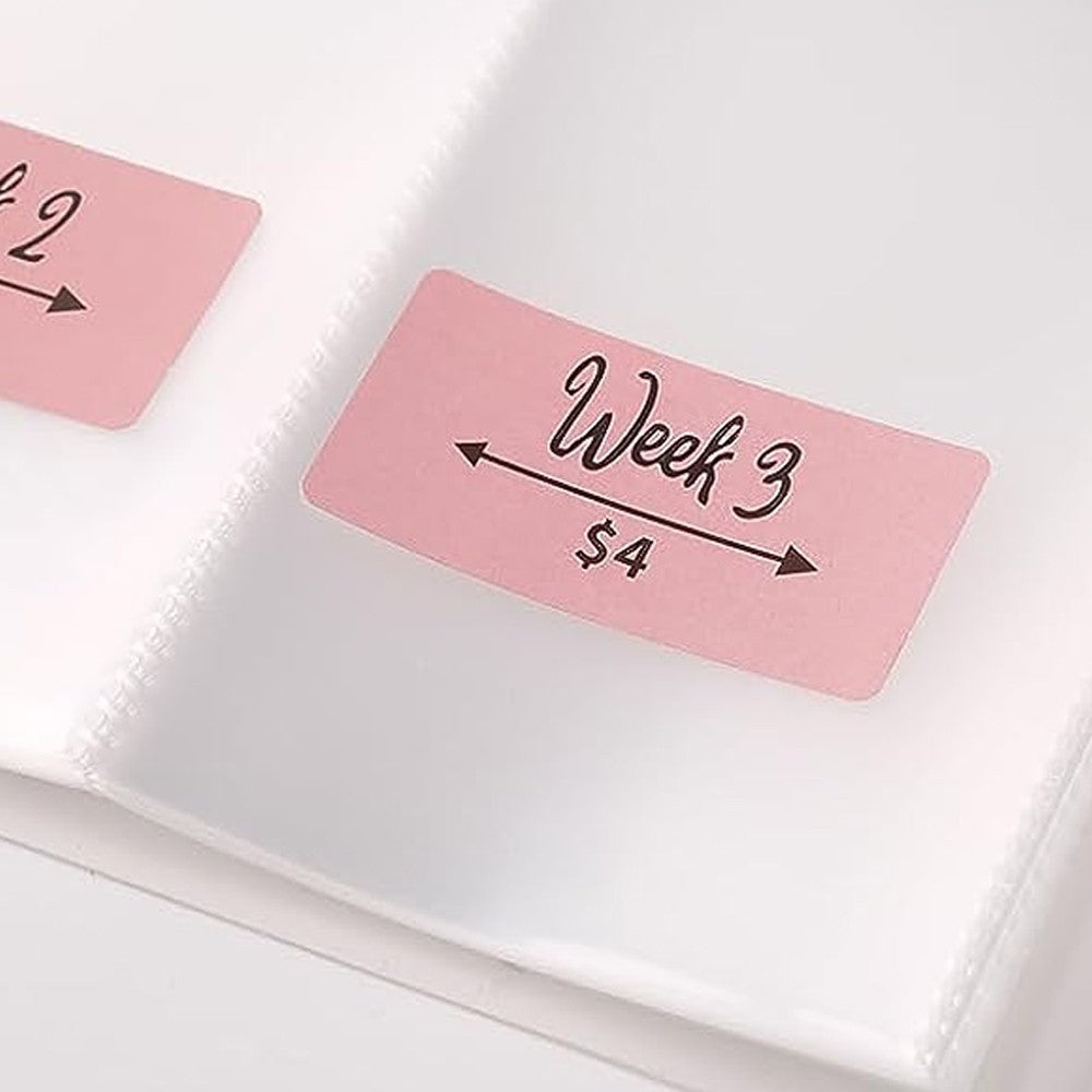 2Pcs 52 Week Savings Challenge Binder Budget Planner Savings Challenge Book