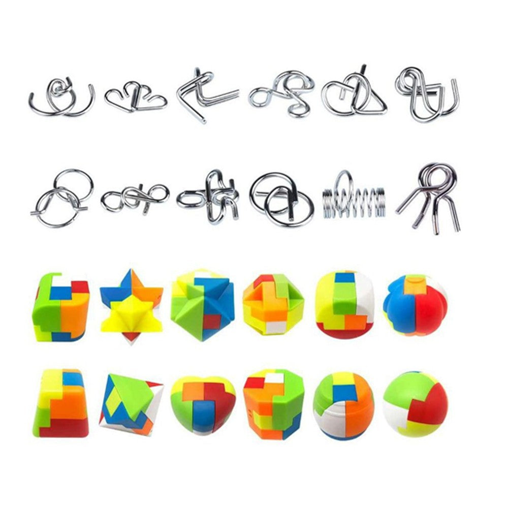 Christmas Advent Calendar Brain Teaser Puzzle Challenge Toys Set Xmas Countdown Calendar