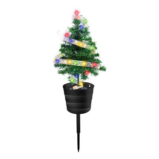 Solar Christmas Tree Light Garden Lights Tabletop Christmas Decor Multicolor