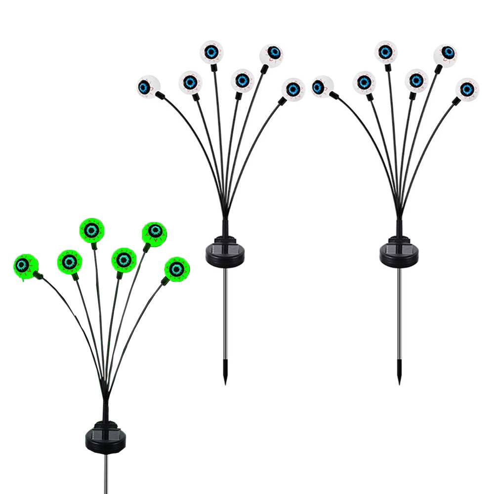 2x Solar Powered Halloween Decorations Swaying Light for Yard Garden Decor