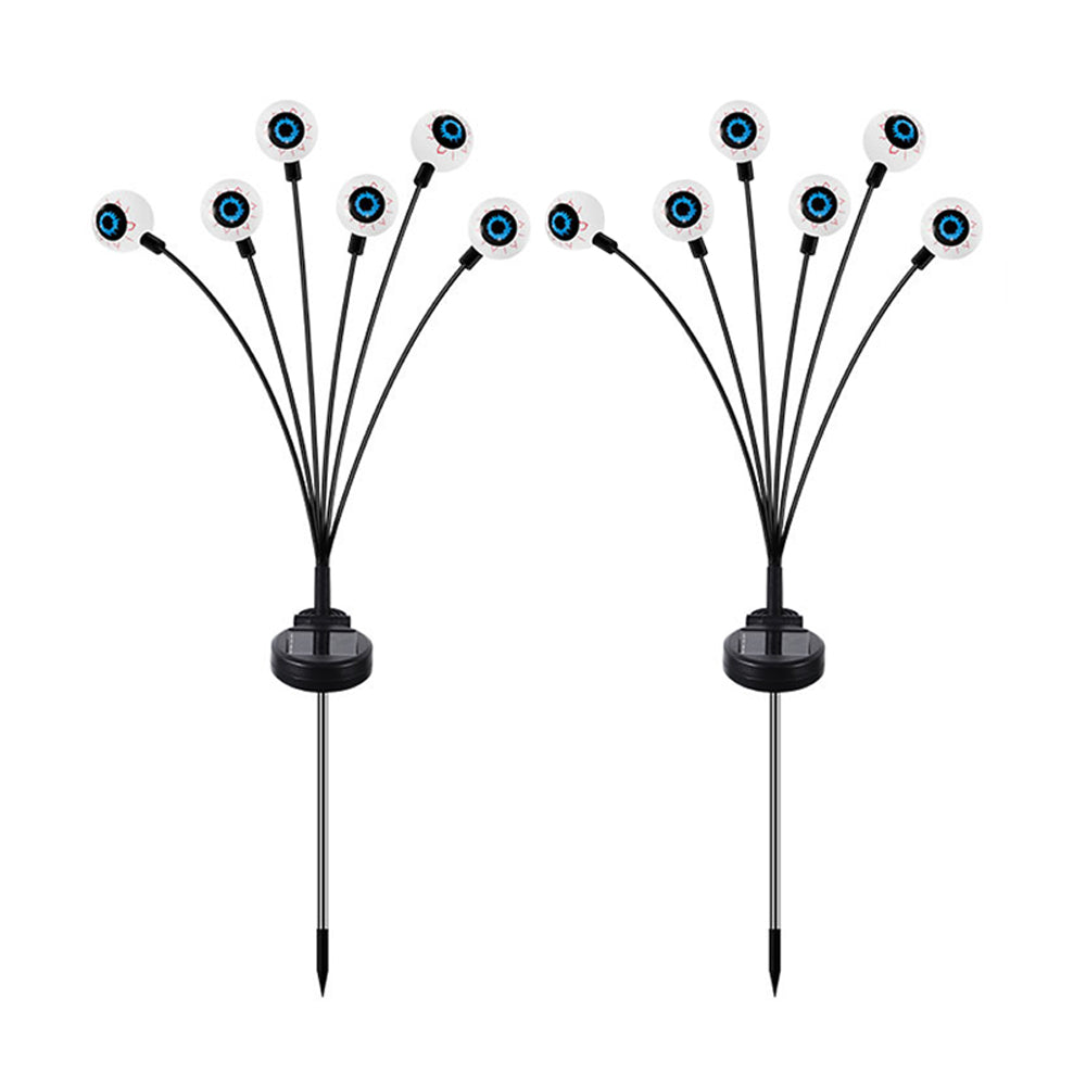 2x Solar Powered Halloween Decorations Swaying Light for Yard Garden Decor