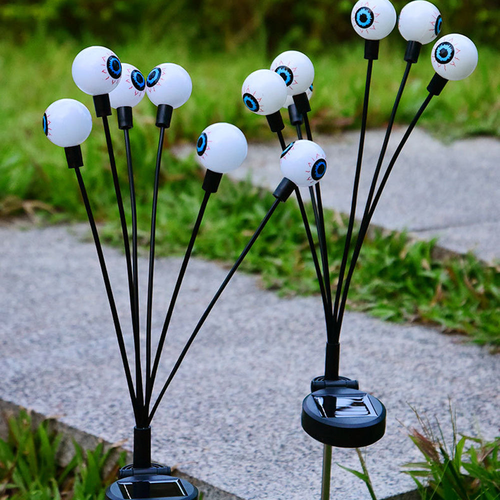 2x Solar Powered Halloween Decorations Swaying Light for Yard Garden Decor