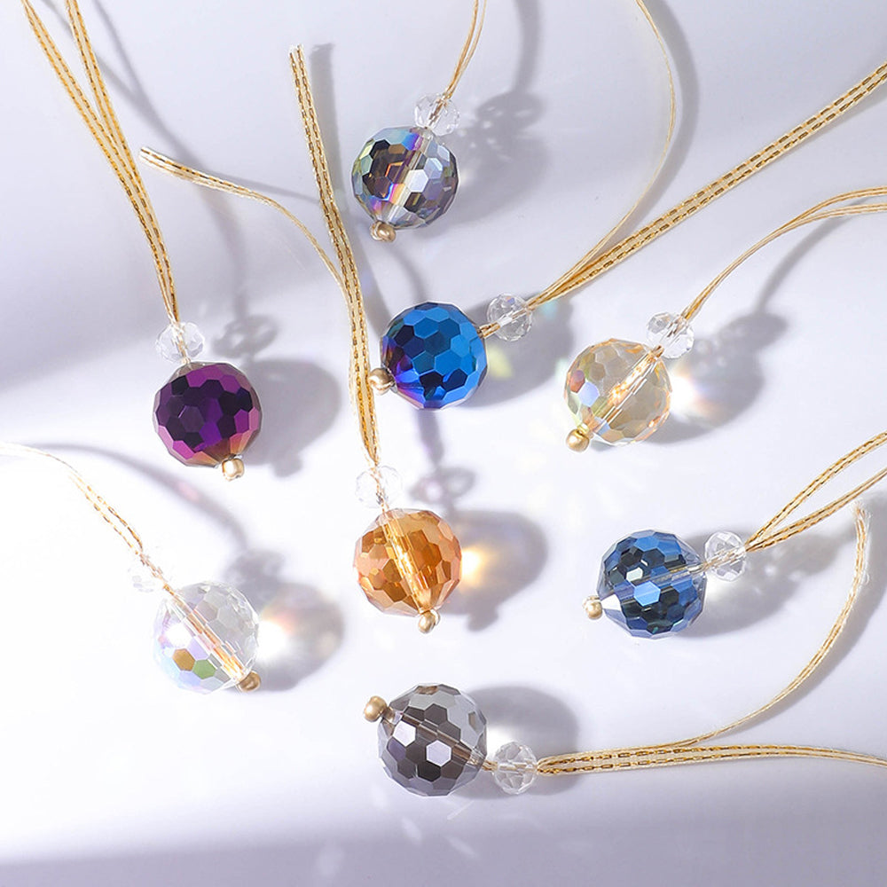 12x Clear Glass Christmas Balls Ornaments Mini Xmas Tree Decorations 12 colors