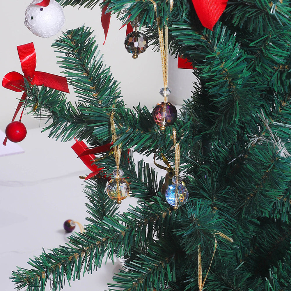 12x Clear Glass Christmas Balls Ornaments Mini Xmas Tree Decorations 12 colors