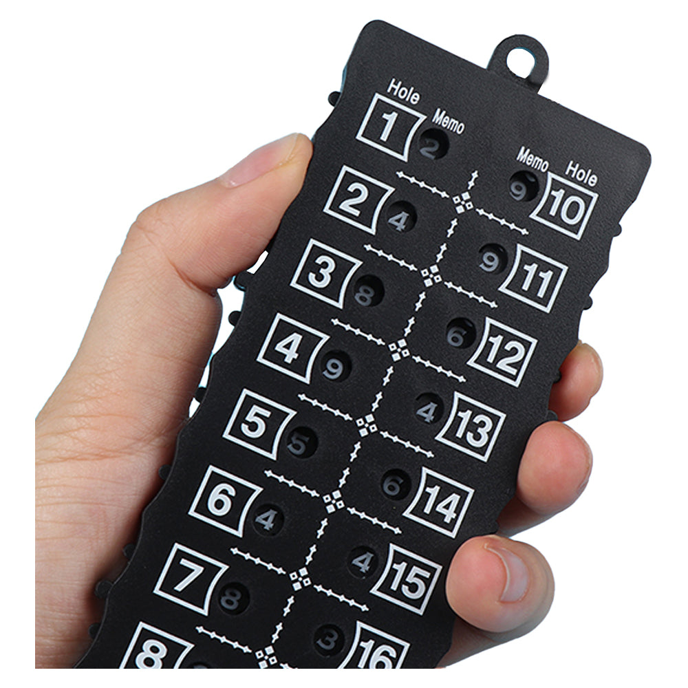 18 Hole Golf Score Counter Stroke Counter Black