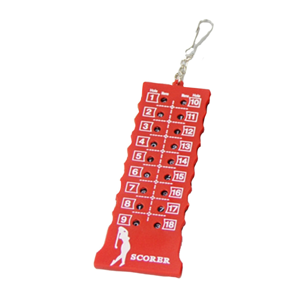 18 Hole Golf Score Counter Stroke Counter Red