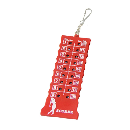18 Hole Golf Score Counter Stroke Counter Red