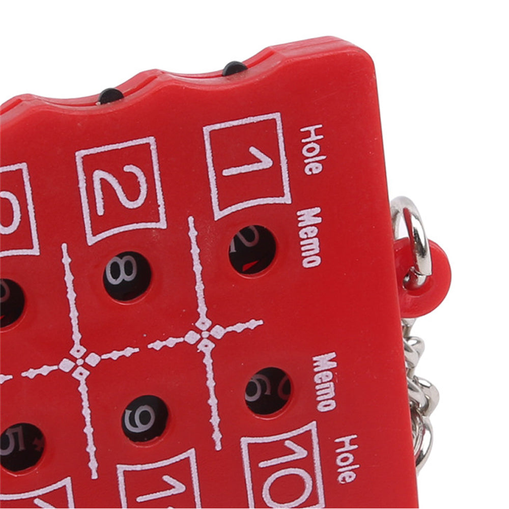 18 Hole Golf Score Counter Stroke Counter Red