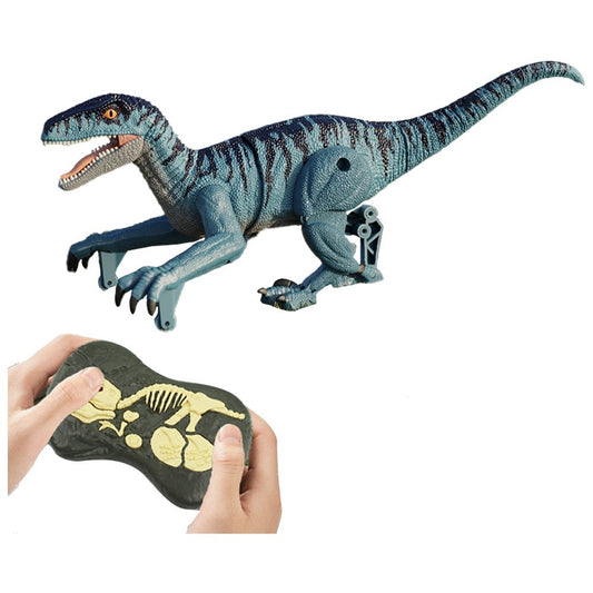 2.4Ghz Velociraptor Remote Control Dinosaur Toy Kids Electric RC Walking Dinosaur Toy
