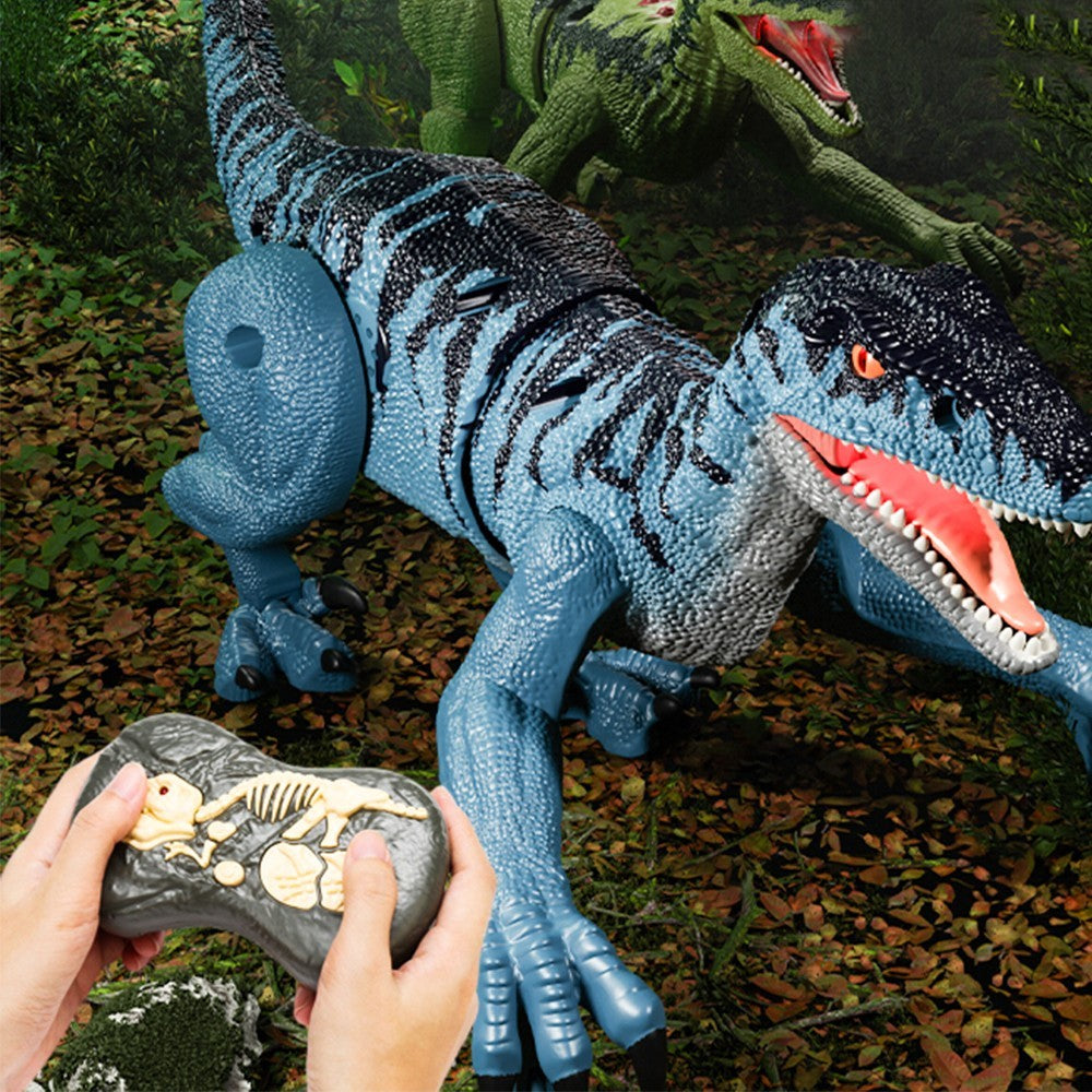 2.4Ghz Velociraptor Remote Control Dinosaur Toy Kids Electric RC Walking Dinosaur Toy