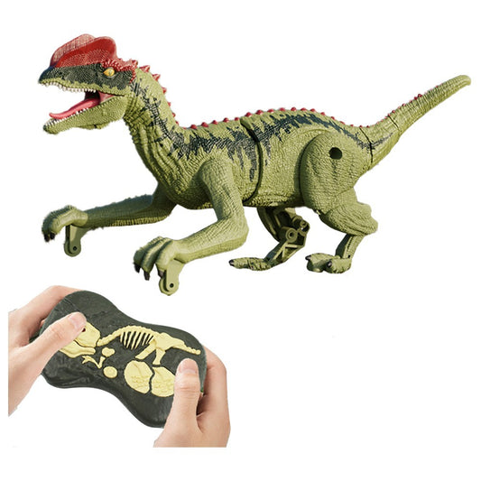 2.4Ghz Dilophosaurus Remote Control Dinosaur Toy Kids Electric RC Walking Dinosaur Toy