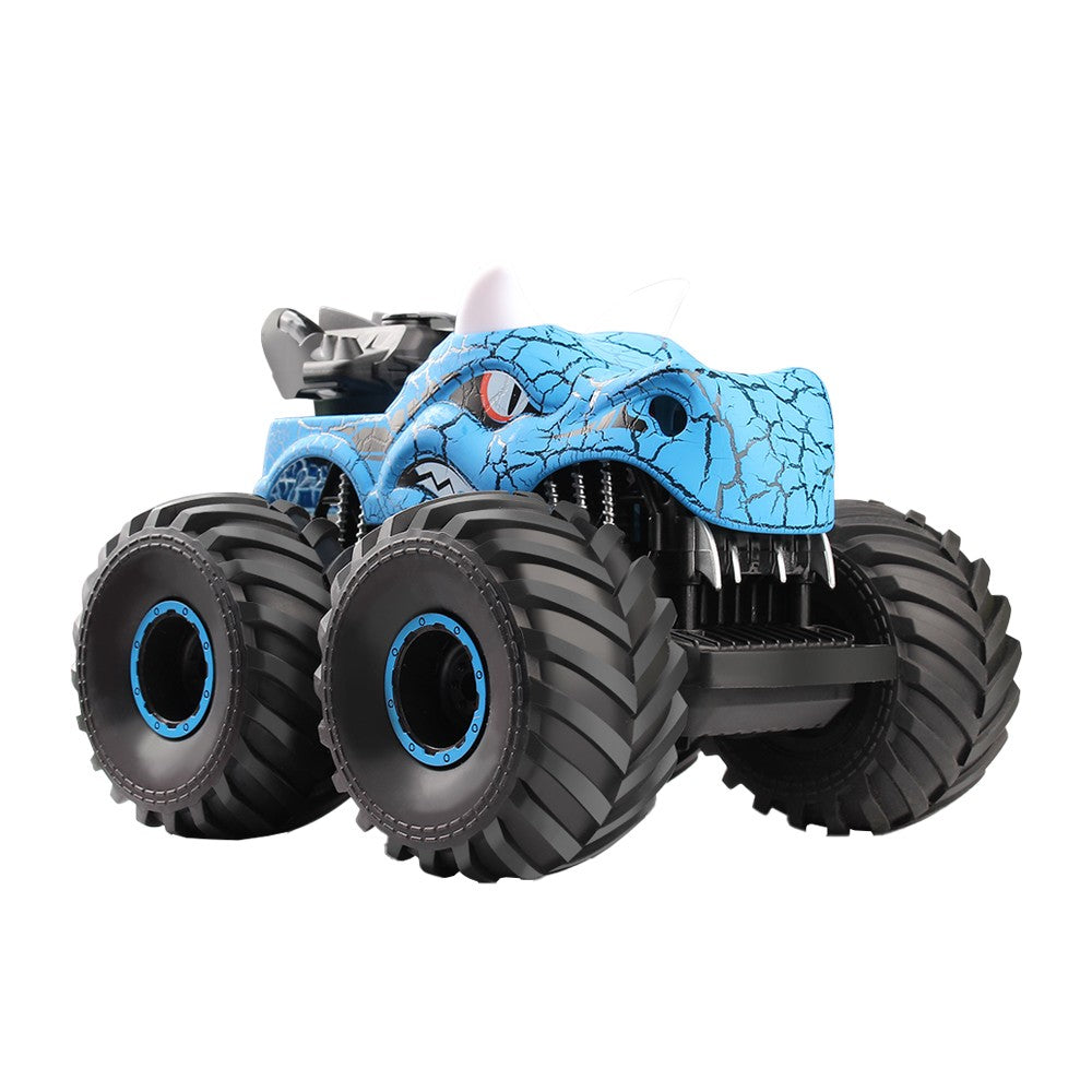 Dinosaur Toys RC Stunt Car 360 Degree Rolling Twister with Light Blue