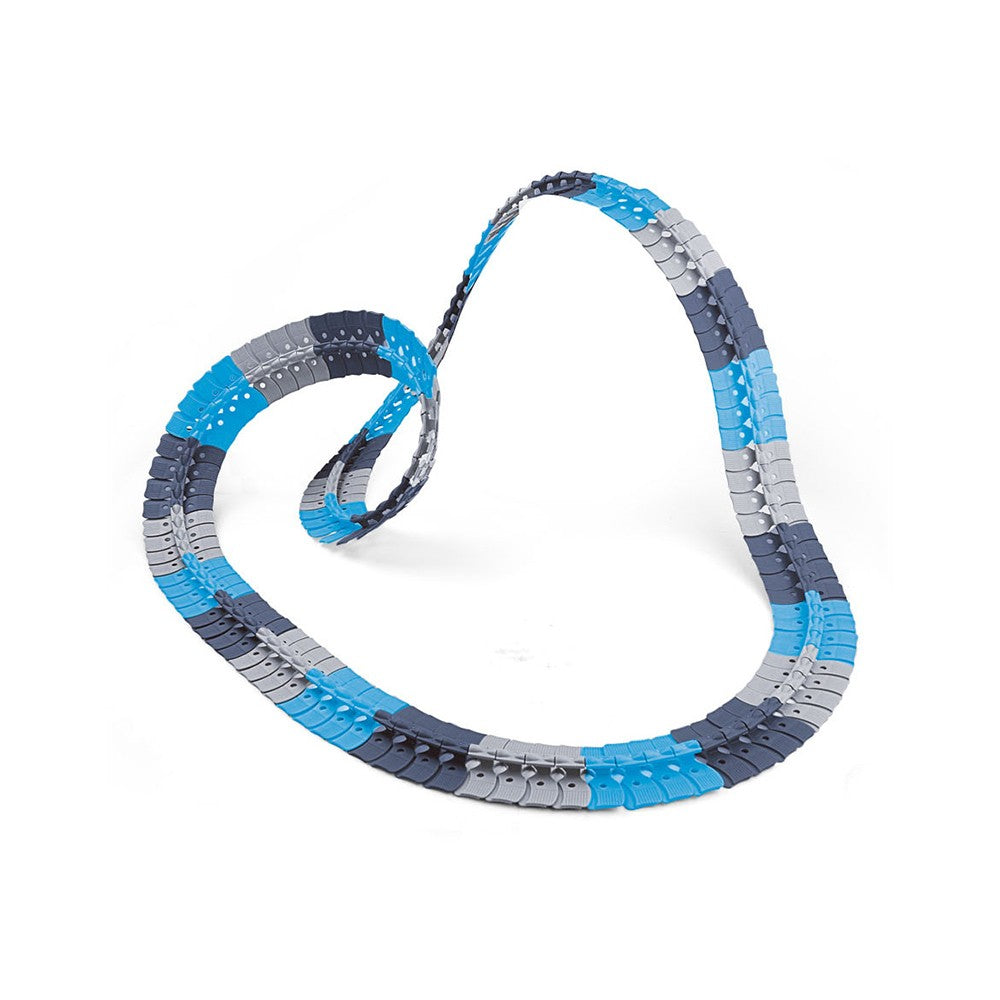 92Pcs Shark Racing Car Track Set Kids Light Up Shark Car Toy Flexible Changeable Track Toy