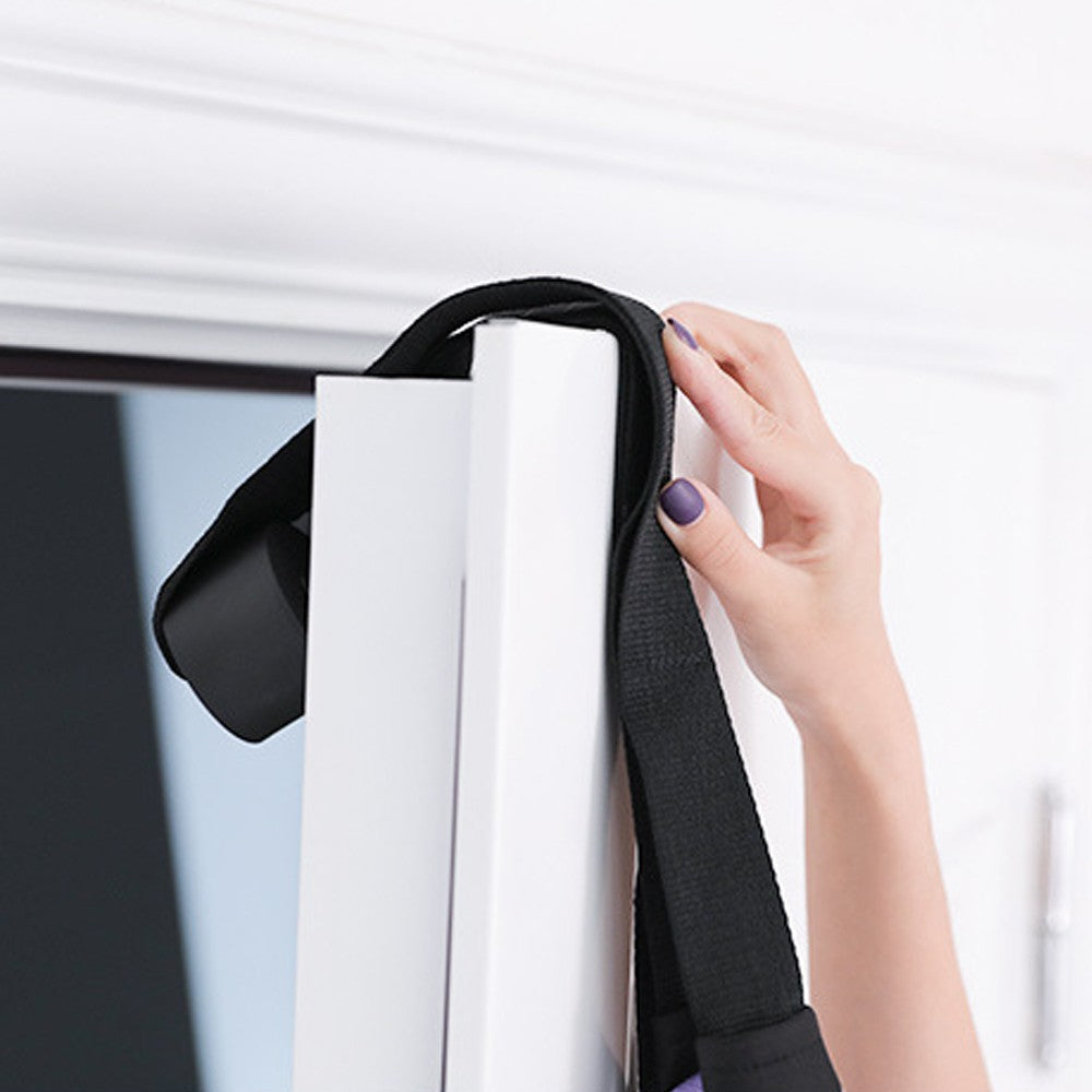 Leg Stretcher Strap with Door Anchor Backbend Training Belt Flexibility Trainer for Aerial Yoga Green