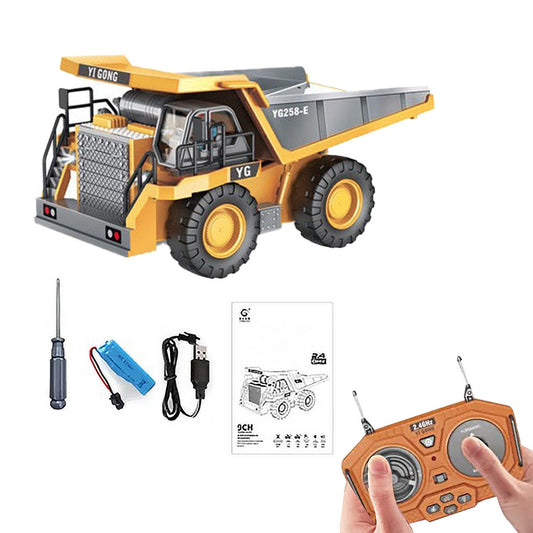 Remote Control Dump Car RC Construction Vehicles with Lights and Sounds Truck