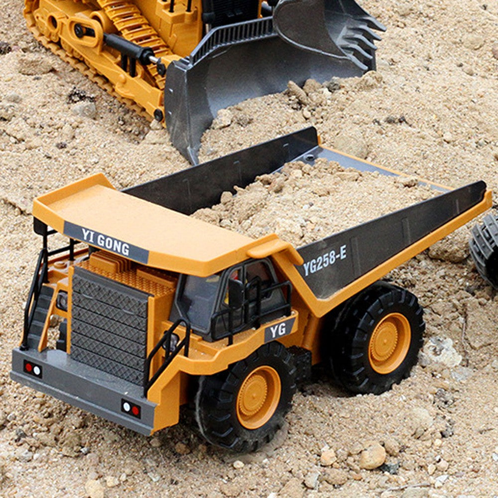 Remote Control Dump Car RC Construction Vehicles with Lights and Sounds Truck