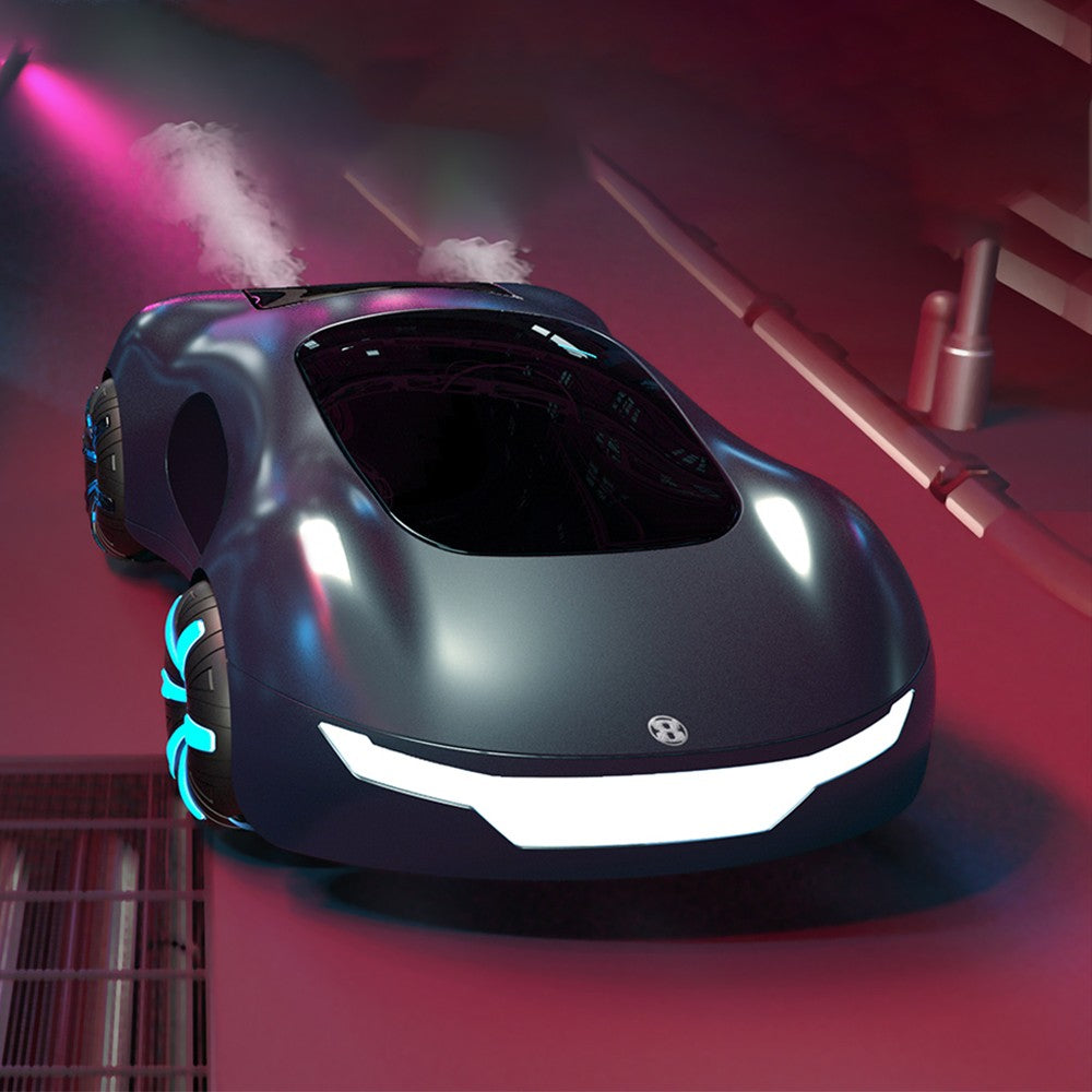 Black Remote Control Car Rechargeable Dual Spray RC Car Electric Stunt Car