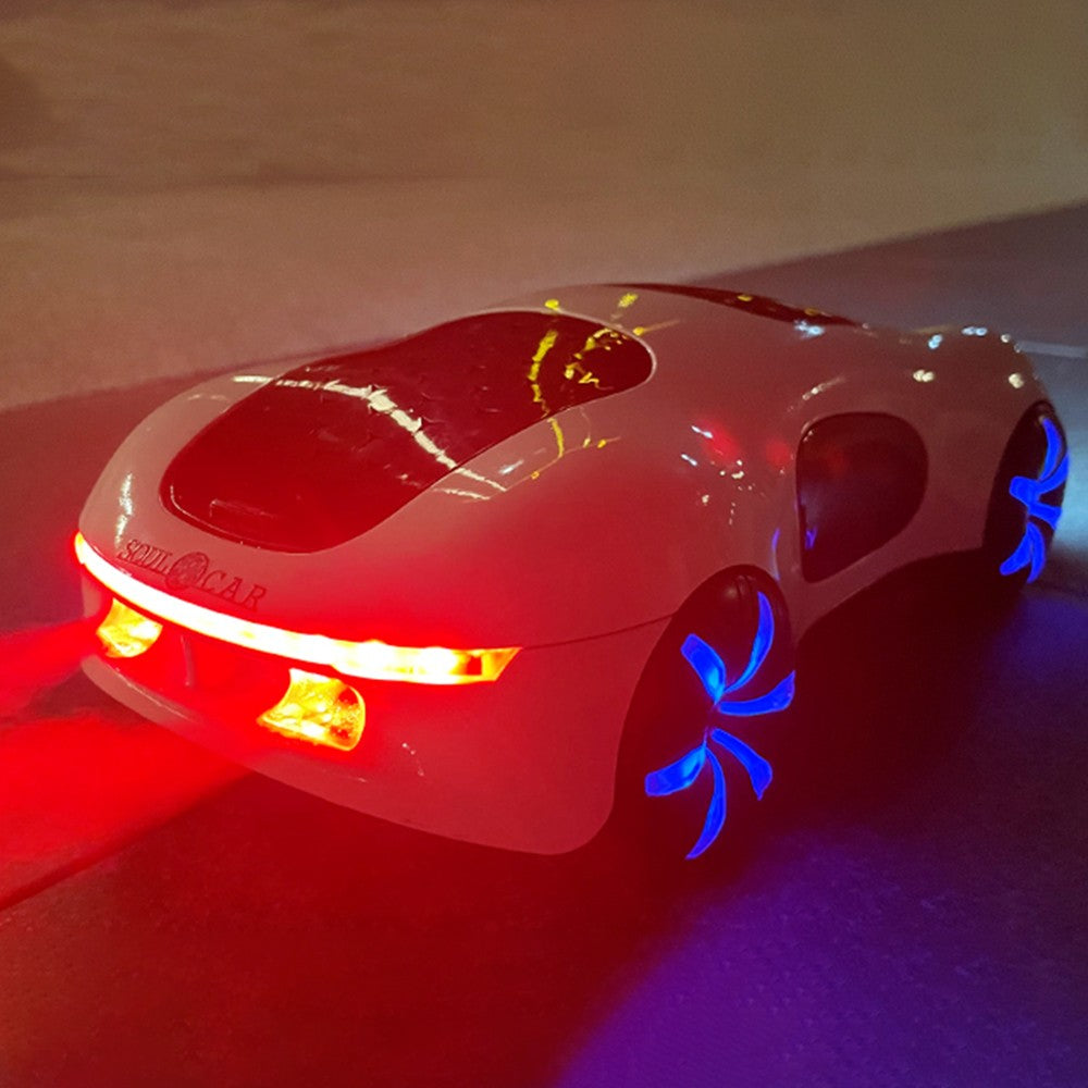White Remote Control Car Rechargeable Dual Spray RC Car Electric Stunt Car