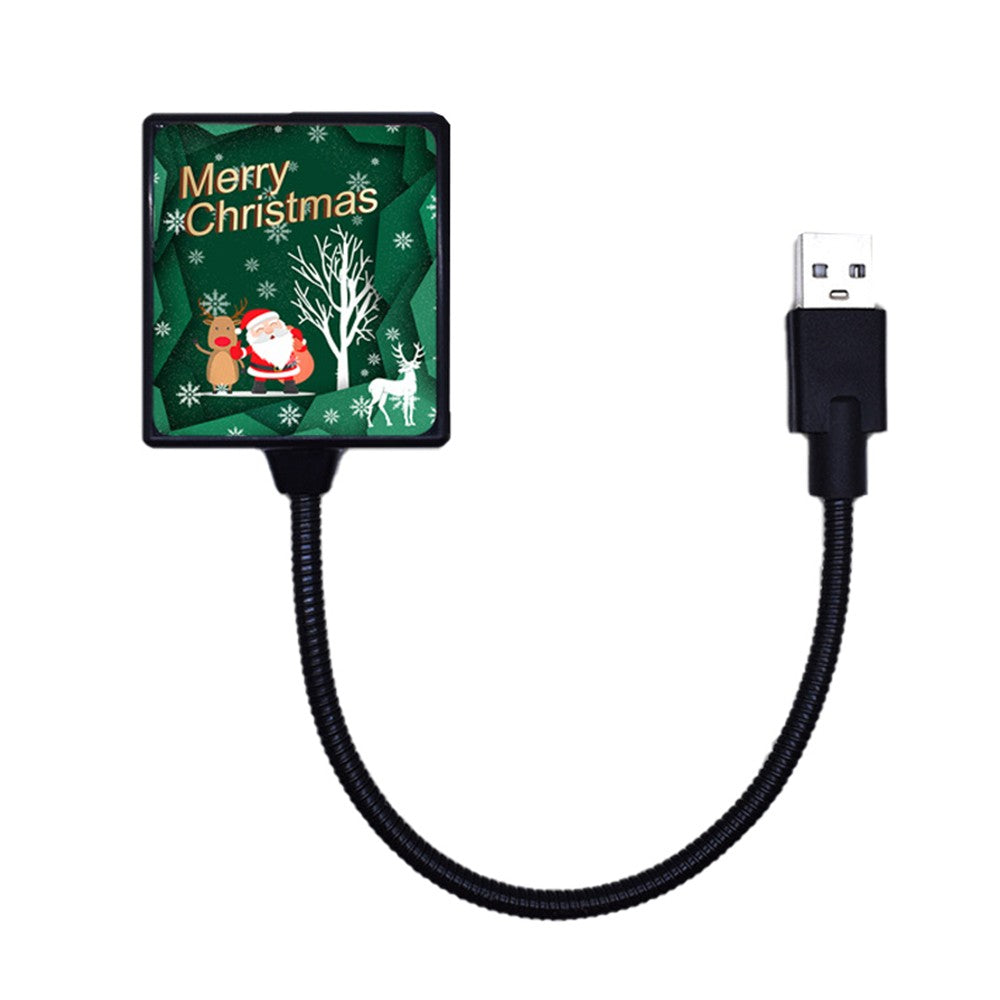USB Christmas Atmosphere Projector Lamp LED Room Decoration Projector Night Light - Style 1