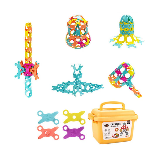 280Pcs DIY Colorful Building Blocks Kit Kids Educational Toys