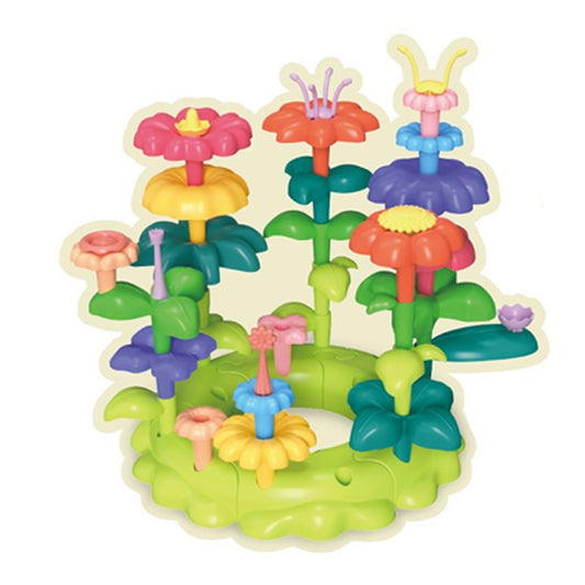 42Pcs Kids Flower Garden Building Block Toys Set DIY Gardening Toy Set Educational Playset