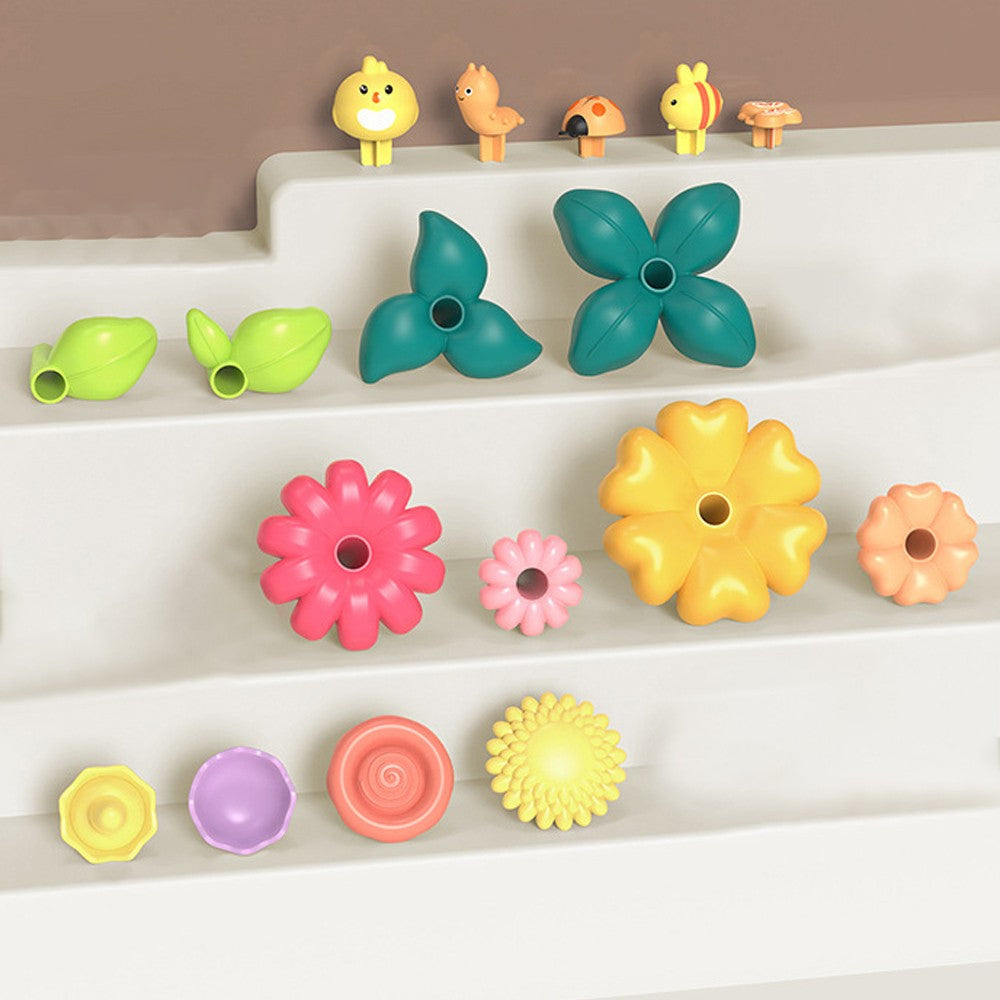 51Pcs Kids Flower Garden Building Block Toys Set DIY Gardening Toy Set Educational Playset