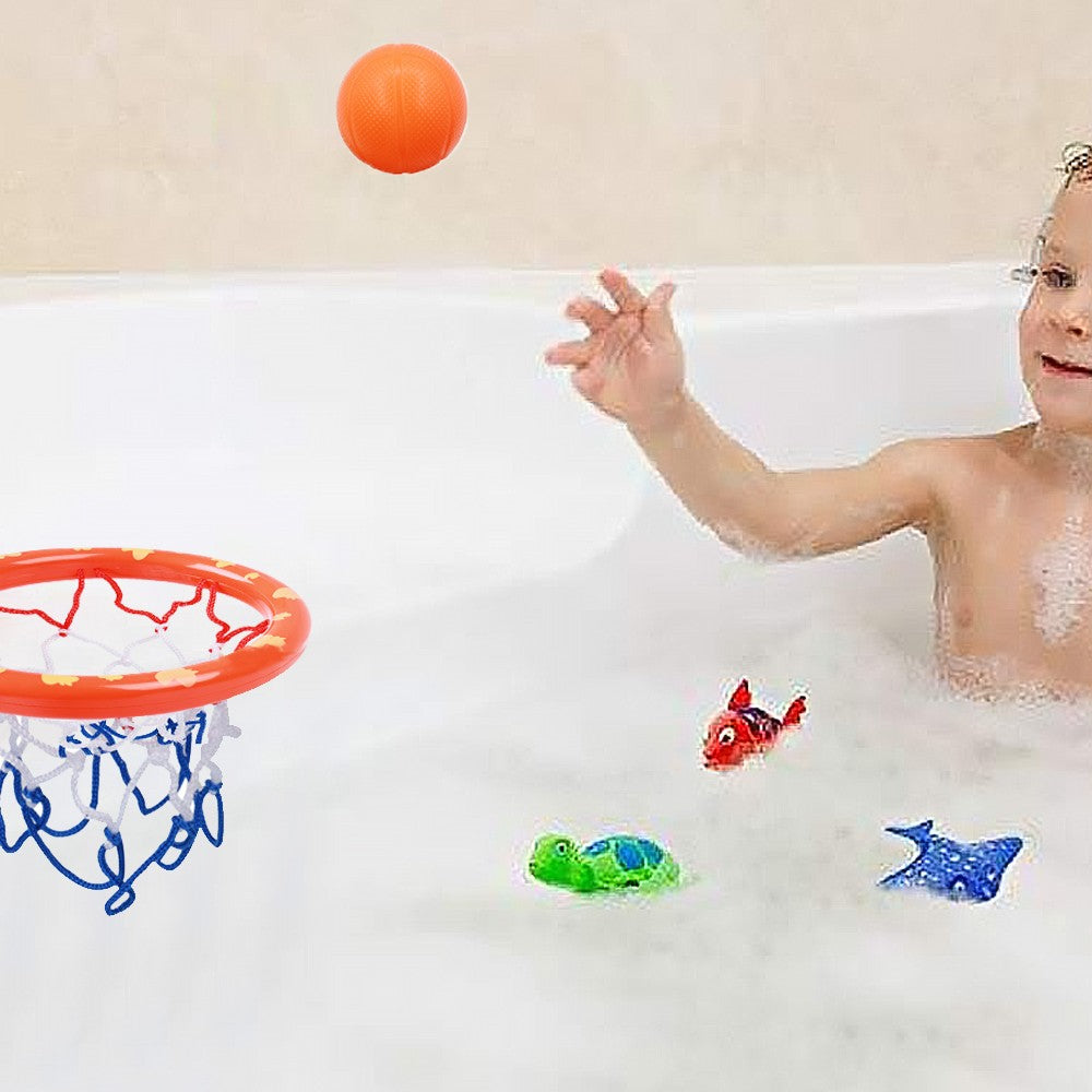 1 Set of Kids Basketball Bath Toys Toddlers Bathtub Basketball Shooting Game