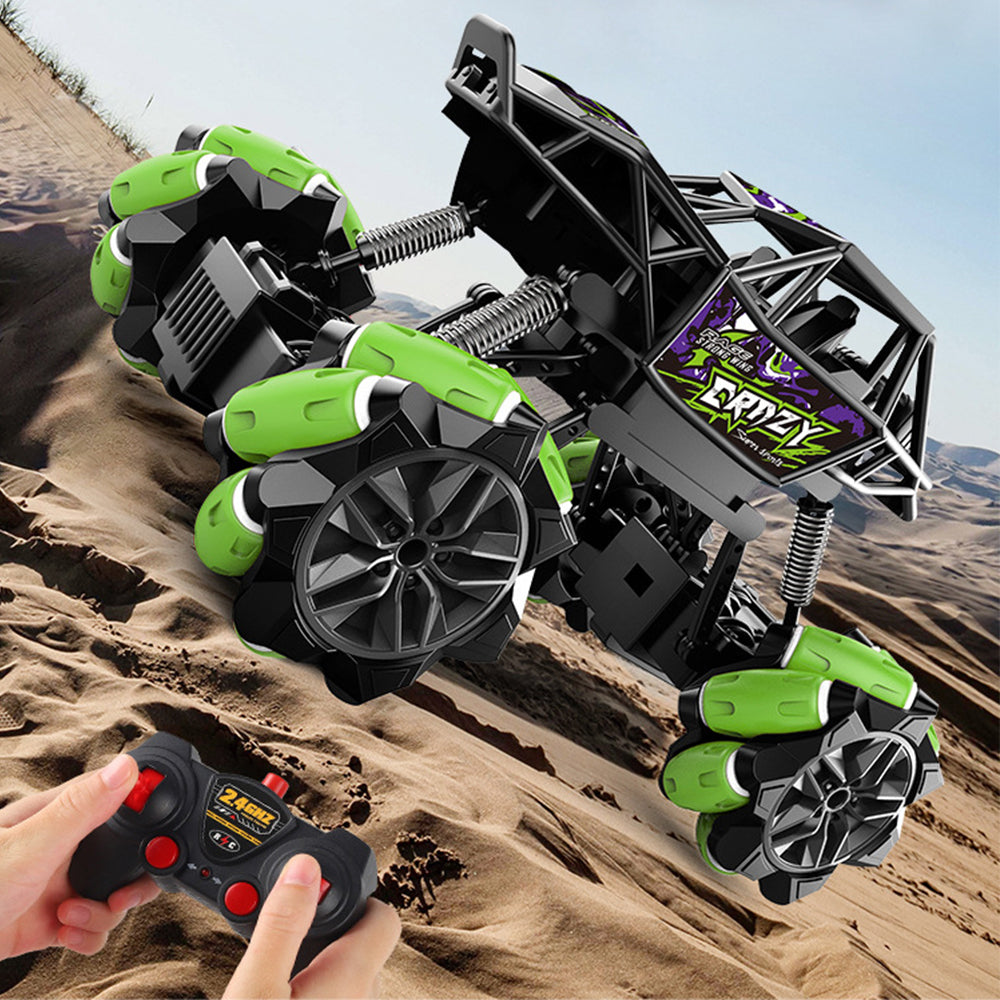 Green Remote Control Car 2.4GHz All Terrains Monster Off Road RC Car Toy
