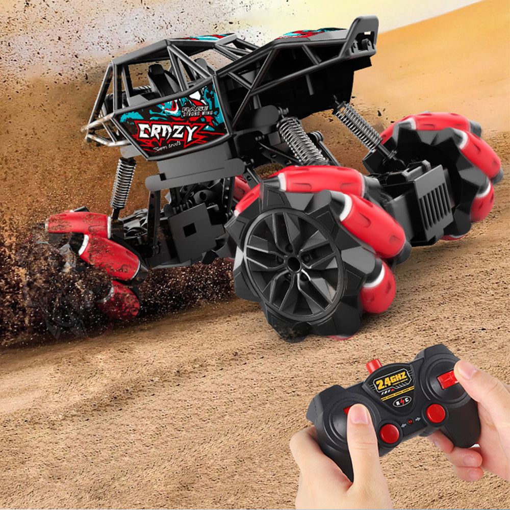 Red Remote Control Car 2.4GHz All Terrains Monster Off Road RC Car Toy