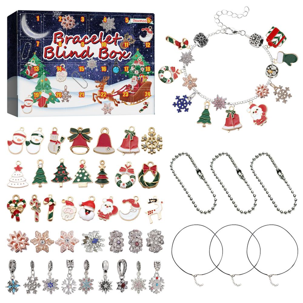 Christmas DIY Bracelet Making Kit 24 Days Advent Calendar