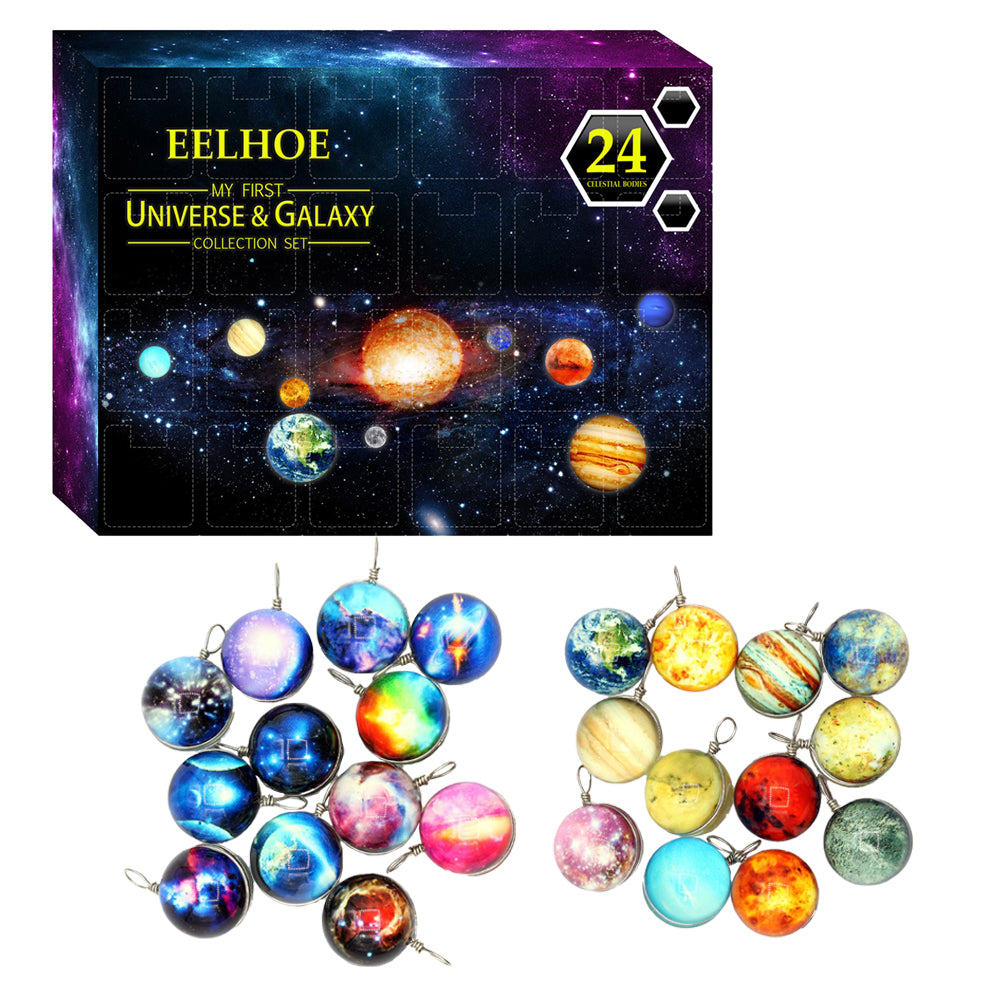 Christmas 24 Days Set Universe Galaxy Planet Advent Calendar
