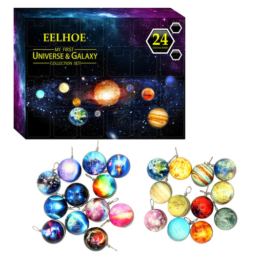 Christmas 24 Days Set Universe Galaxy Planet Advent Calendar