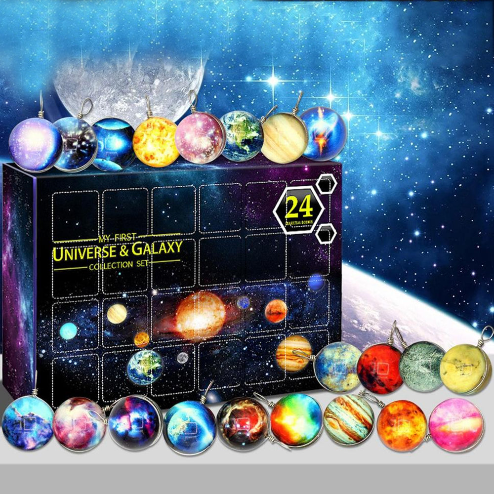 Christmas 24 Days Set Universe Galaxy Planet Advent Calendar