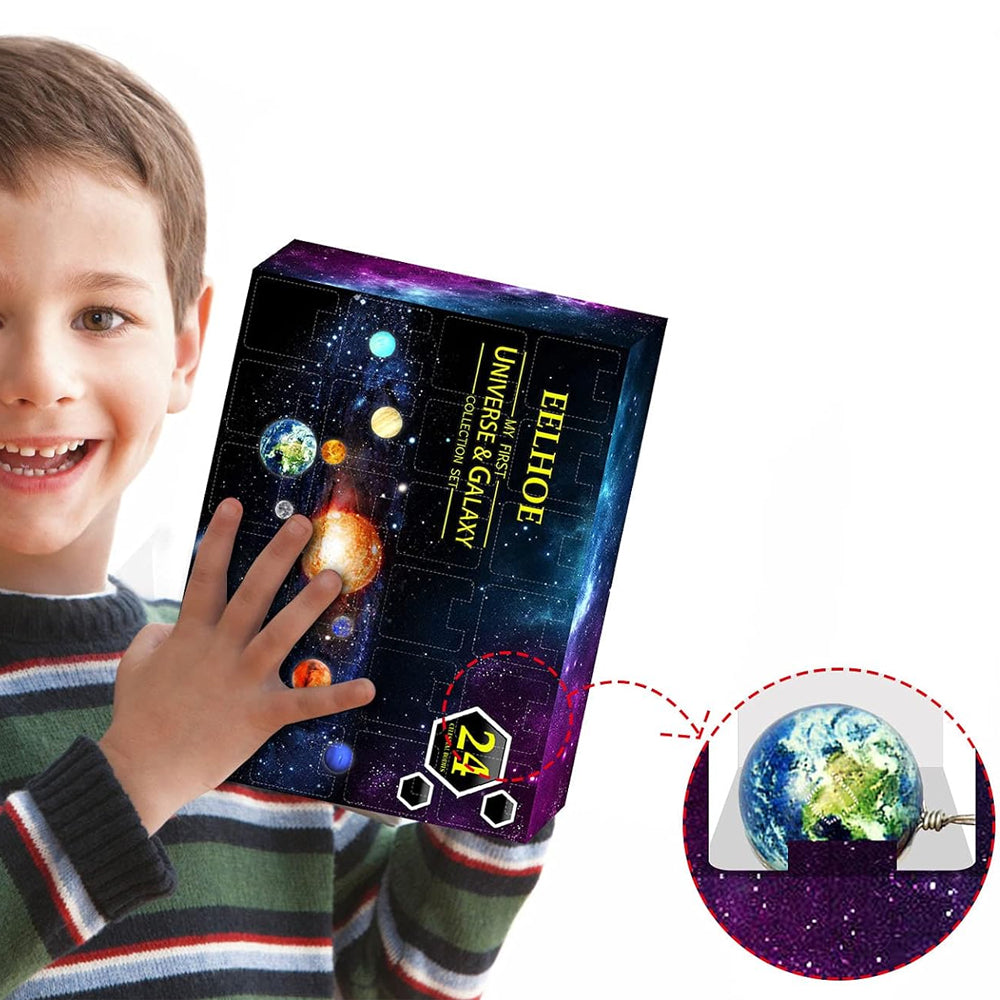 2xChristmas 24 Days Set Universe Galaxy Planet Advent Calendar
