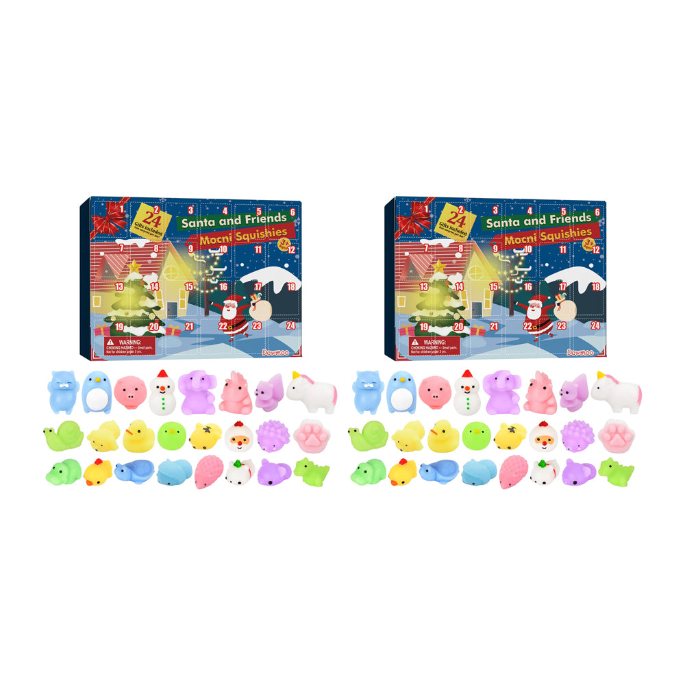 2 X 24 Days Christmas Countdown Advent Calendar with 24 Toys
