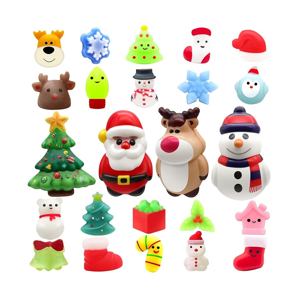 2Pcs 24 Days Christmas Fidget Toy Advent Calendar Xmas Countdown Calendar Blind Box