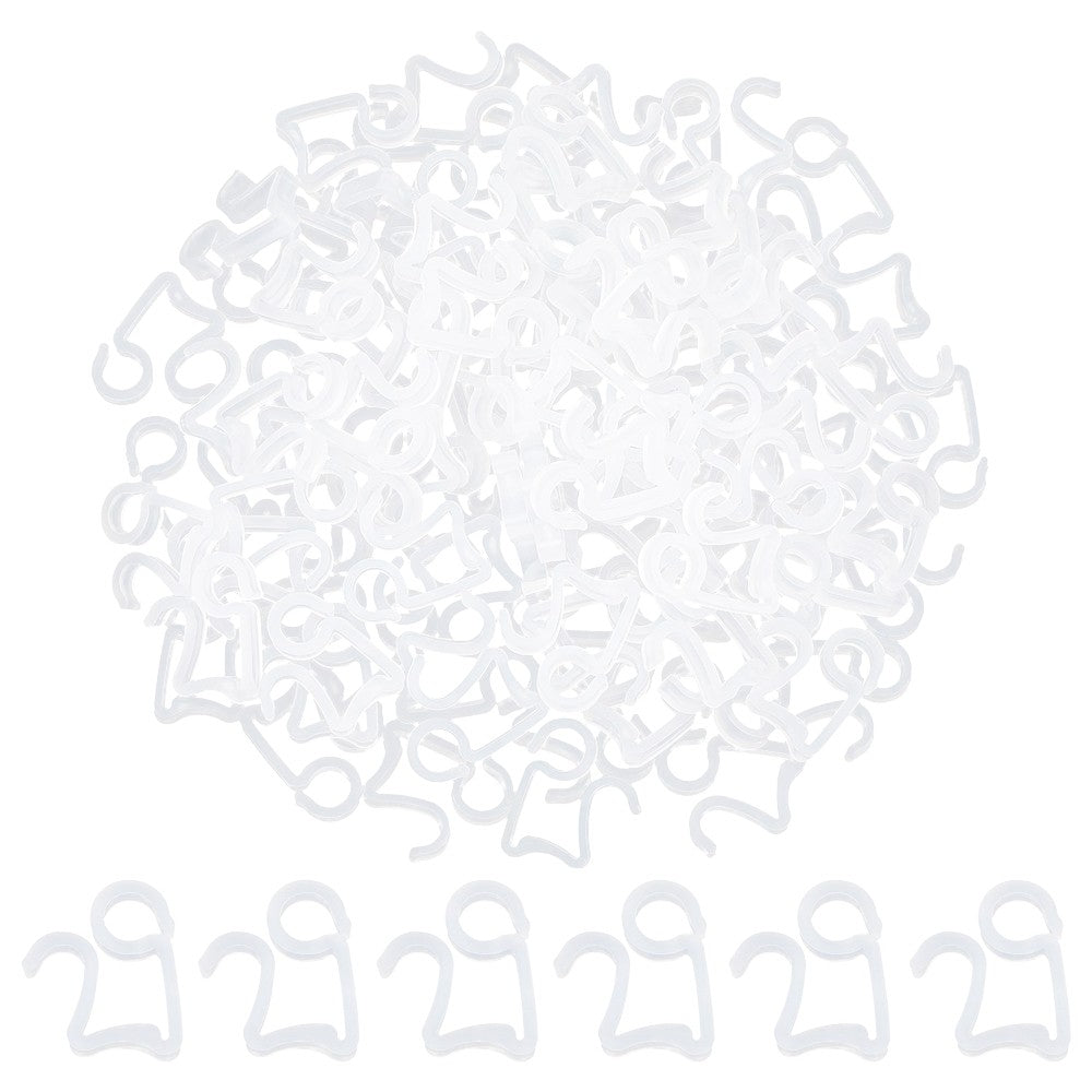 100Pcs Christmas Light Clips Hang Hooks for Gutter String Lights Xmas Party Decoration - Style 1