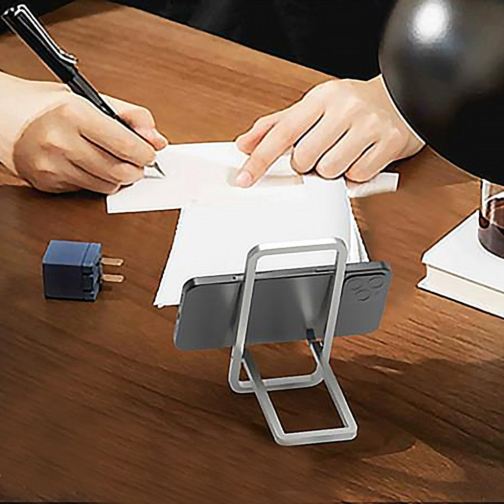2xFoldable Desktop Phone Holder Adjustable Table Cell Phone Stand Holder