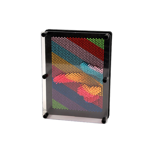 17.5x12.5x5.5cm Rainbow 3D Pin Art Board Toy Sculpture
