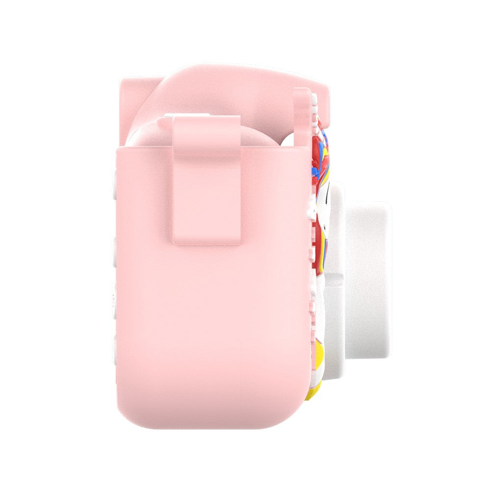 Pink 1080P HD Kids Digital Camera Unicorn Camera Toy with 32G Memory Card