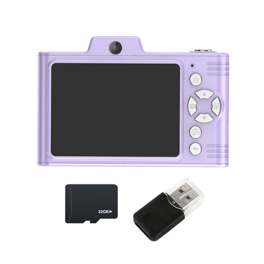 1080P HD Digital Camera with 32G Memory Card - Purple