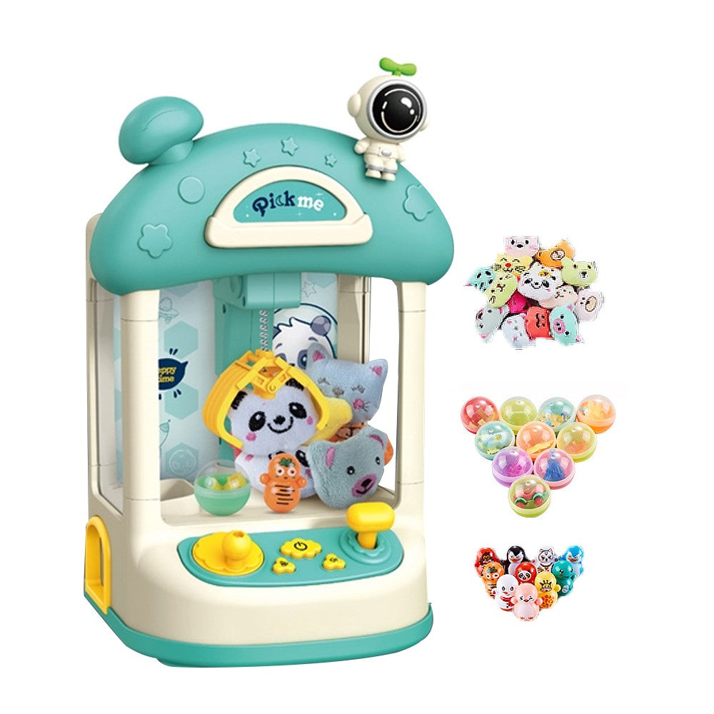 Mini Home Claw Machine with Sound Effect Kids Toys for Girls and Boys - Green