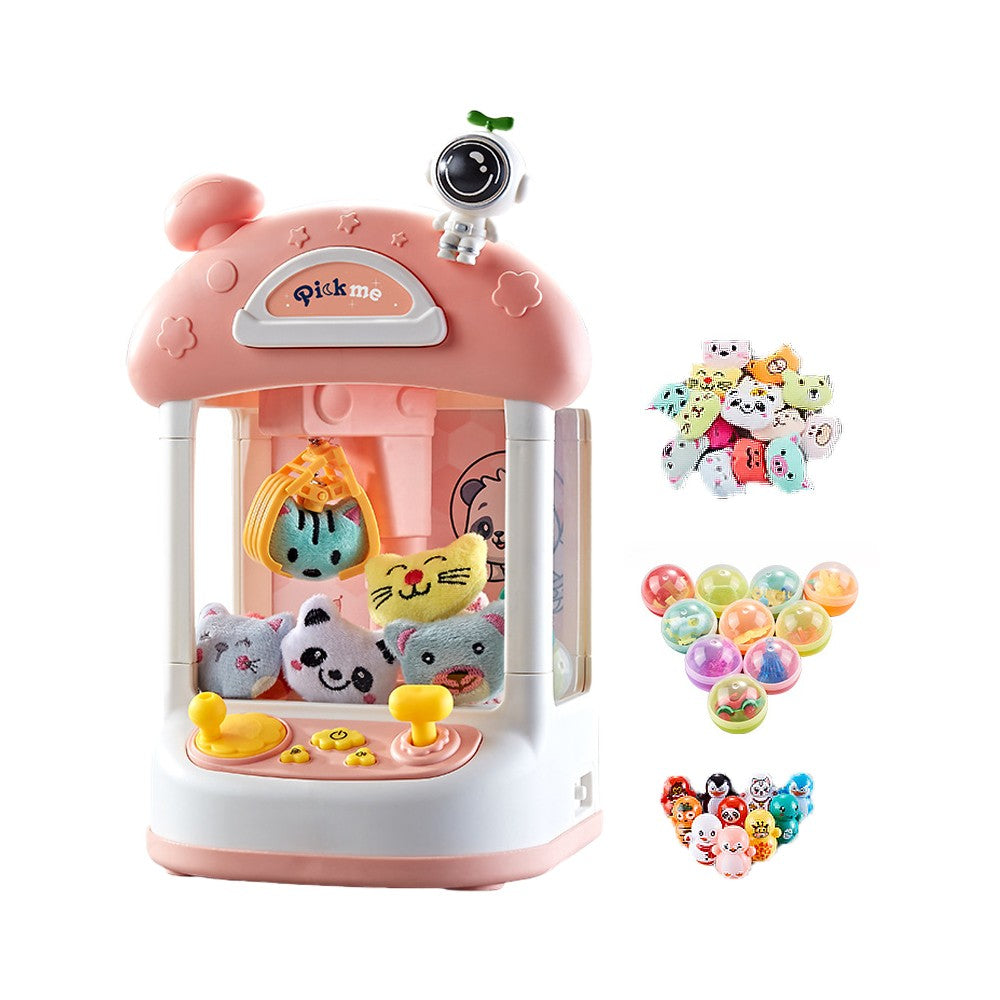 Mini Home Claw Machine with Sound Effect Kids Toys for Girls and Boys - Pink