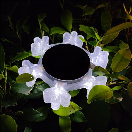 4 X White Solar Snowflake Lights Solar Garden Light Lawn Stake Light Solar Lamp