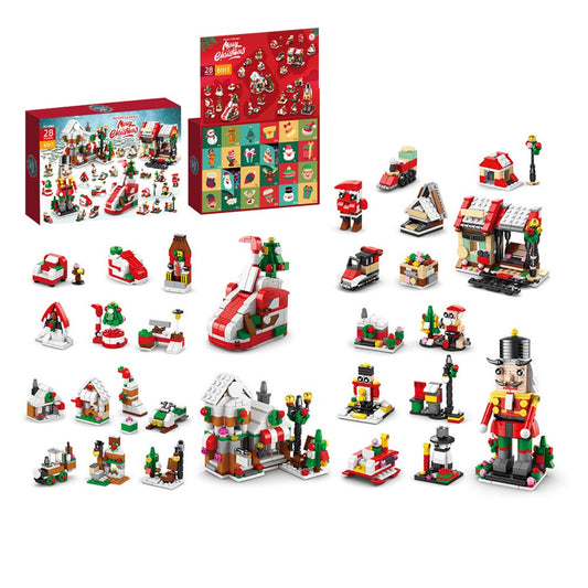 Style1 24 Days Christmas Advent Calendar Countdown Calendar Kid Building Sets