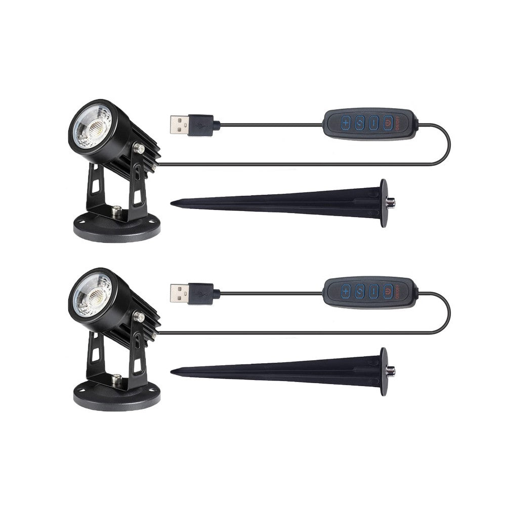 2xLED Plant Spot Lights Indoor Plant Lamp 3 Color Lighting Modes for Plants